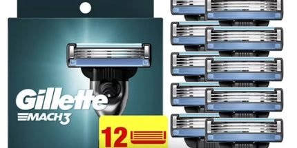 GILLETTE Mach 3, 12 nadomestnih britvic