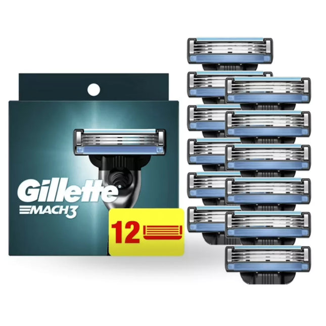 GILLETTE Mach 3, 12 nadomestnih britvic